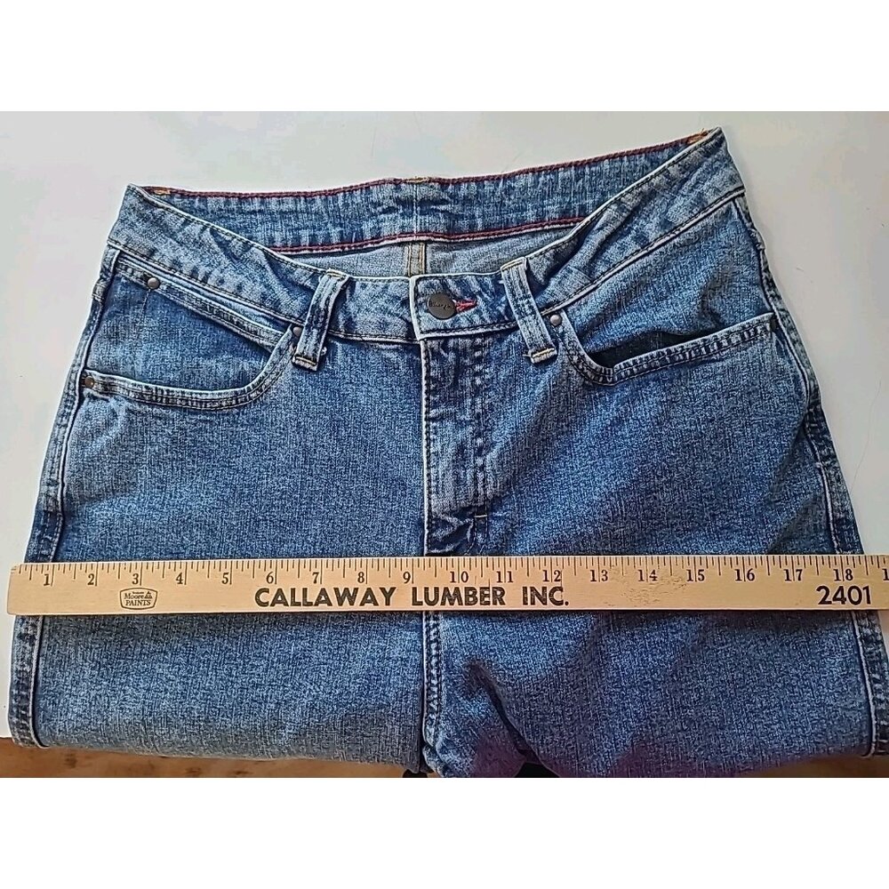 Wrangler Jeans Womens 7 Blue Straight Leg Stretch 5-Pocket 1018MWZSW 28x29 - Picture 9 of 14